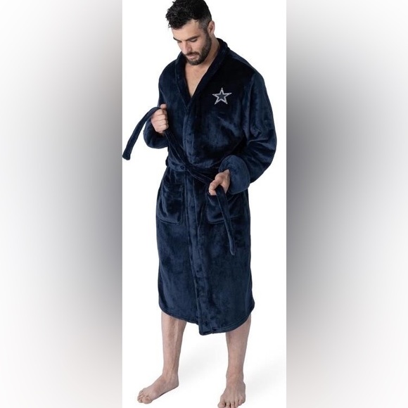 Northwest NFL Dallas Cowboys Unisex-Adult Silk Touch Bath Robe, Large/X-Large - Picture 2 of 4